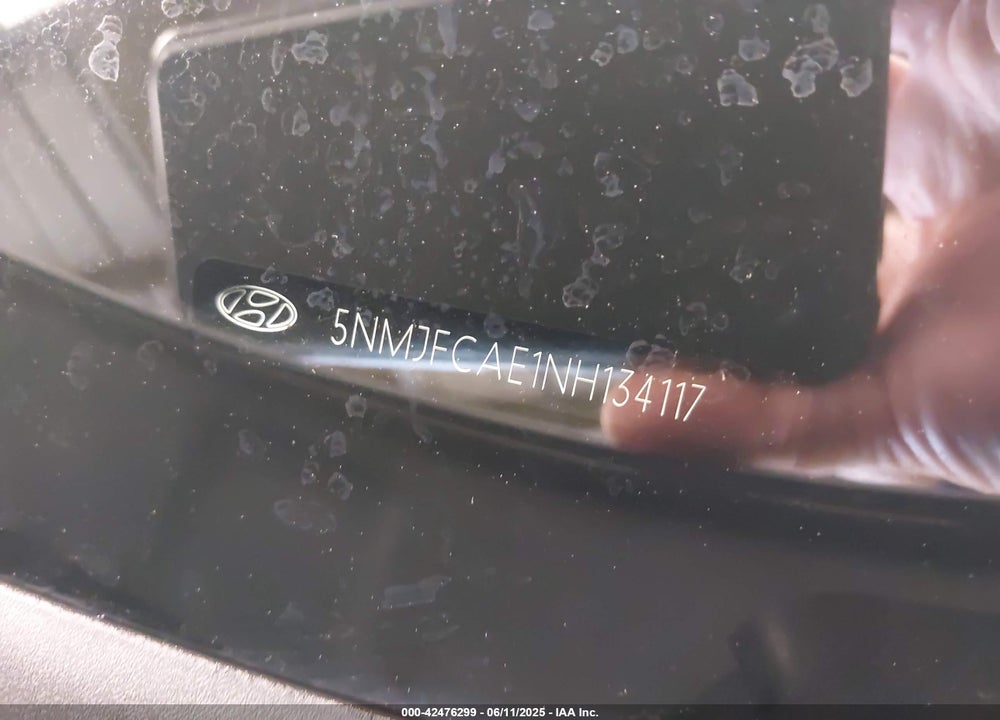 2022 HYUNDAI TUCSON VIN: 5NMJFCAE1NH134117