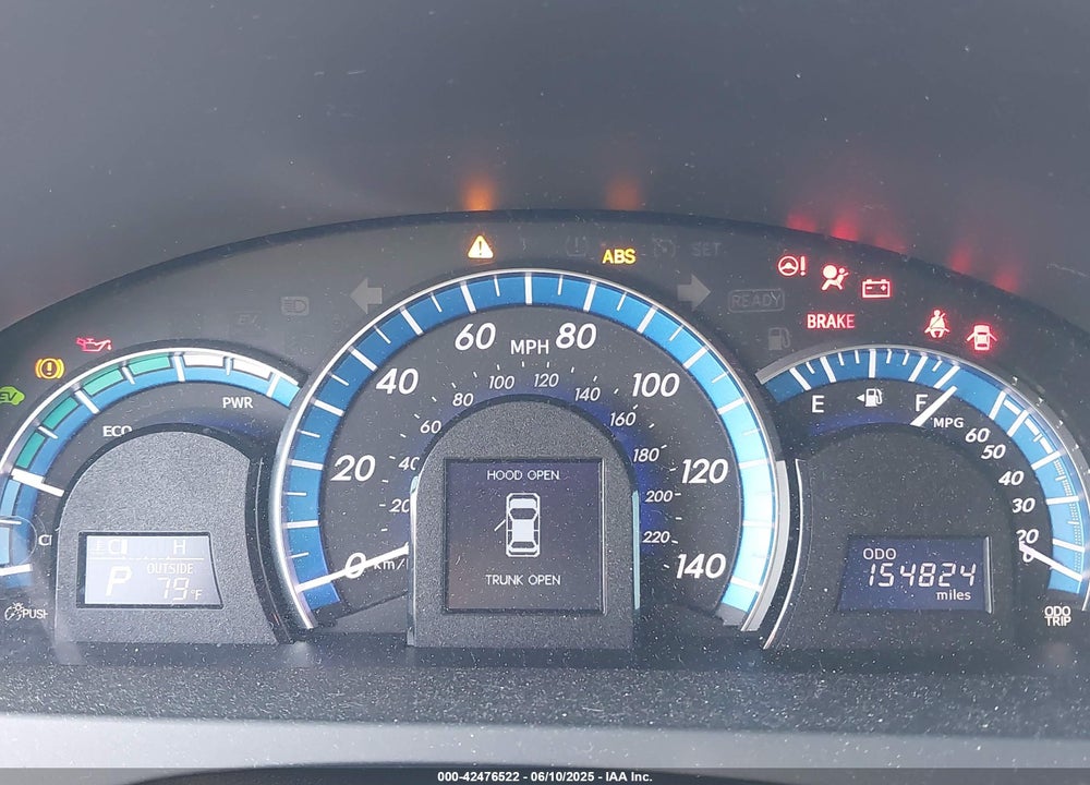 2012 TOYOTA CAMRY HYBRID VIN: 4T1BD1FK6CU022878