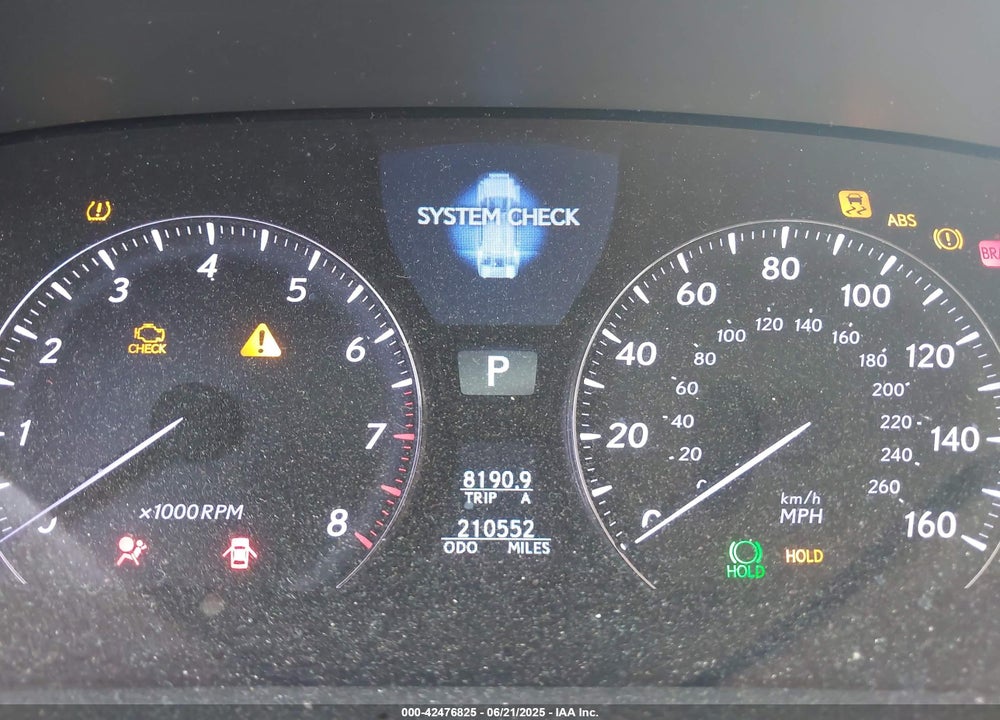 2008 LEXUS LS 460 VIN: JTHBL46F485079740