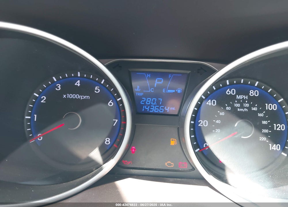 2012 HYUNDAI TUCSON GLS VIN: KM8JUCAC6CU430515