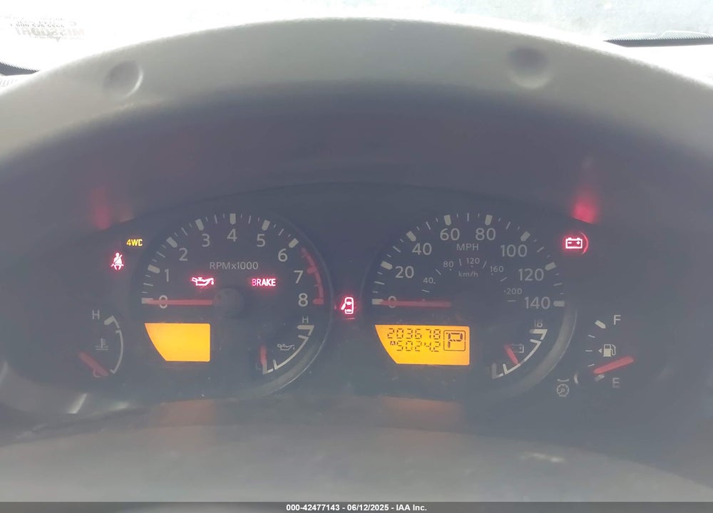 2005 NISSAN XTERRA OFF ROAD VIN: 5N1AN08W75C616827