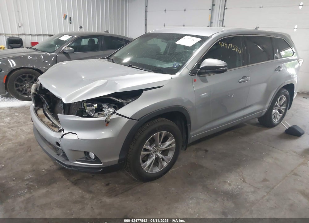 2016 TOYOTA HIGHLANDER VIN: 5TDBKRFH4GS248571