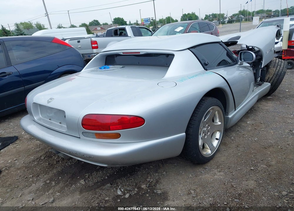 1998 DODGE VIPER VIN: 1B3ER65E4WV401163