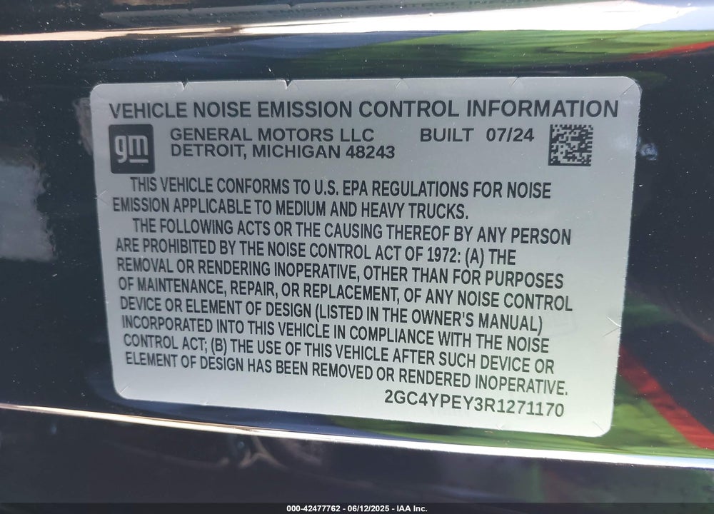 2024 CHEVROLET SILVERADO 2500HD 4WD STANDARD BED LTZ VIN: 2GC4YPEY3R1271170