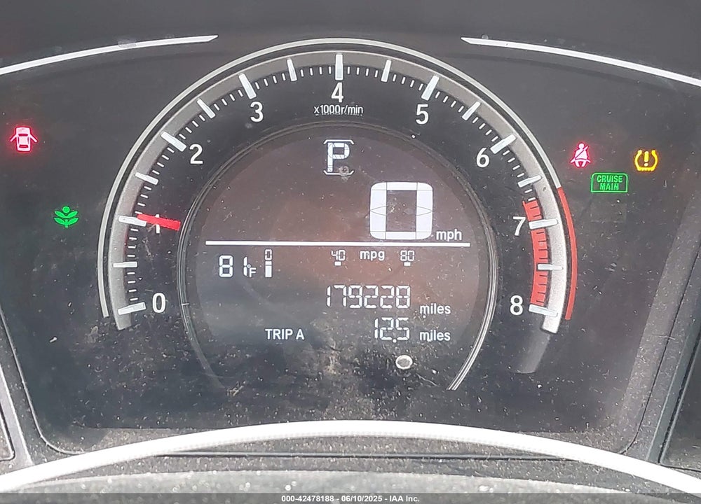 2017 HONDA CIVIC VIN: 19XFC2F57HE001195