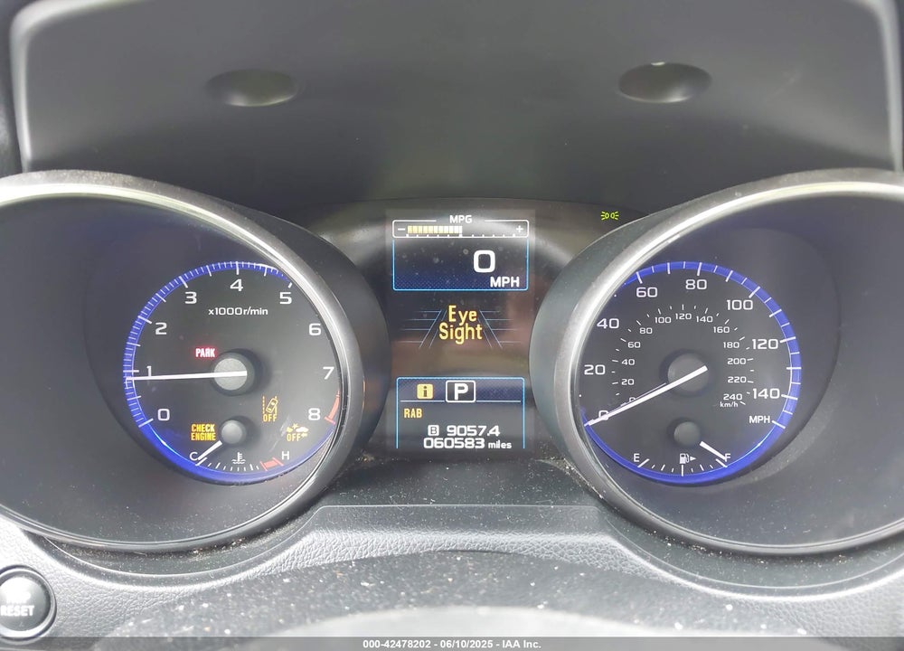 2019 SUBARU OUTBACK VIN: 4S4BSANC6K3217058