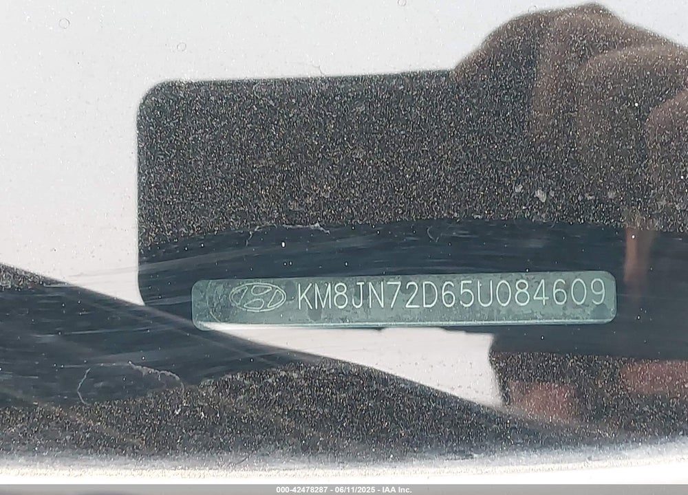 2005 HYUNDAI TUCSON GLS/LX VIN: KM8JN72D65U084609