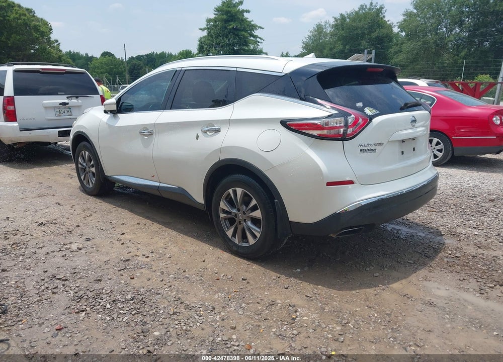 2015 NISSAN MURANO SL VIN: 5N1AZ2MG6FN258074