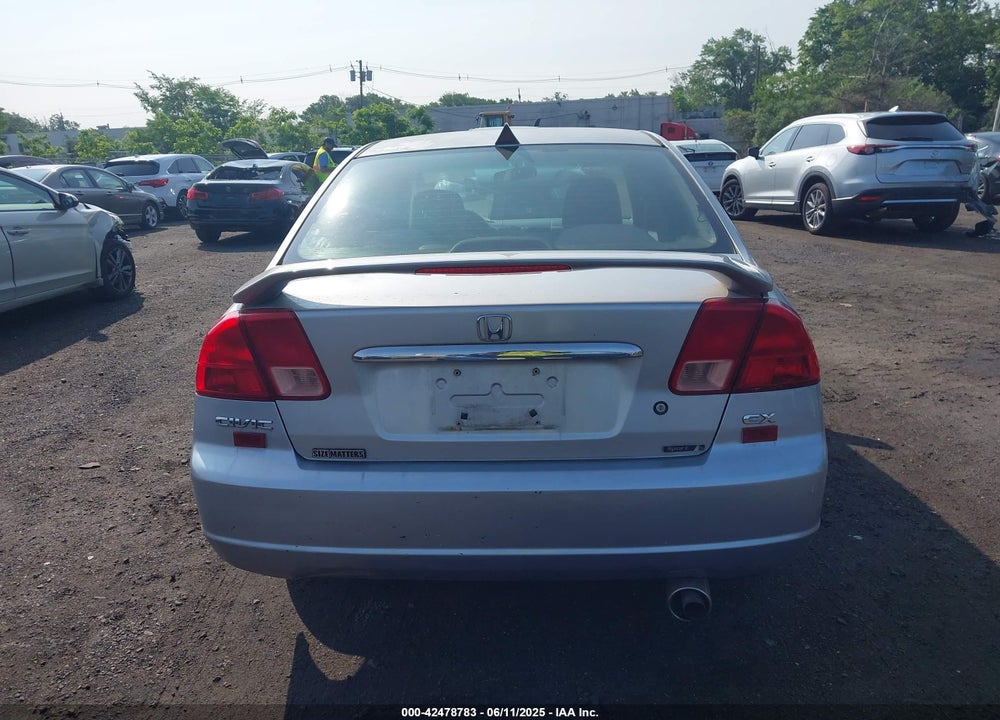 2002 HONDA CIVIC EX VIN: 2HGES26762H608332