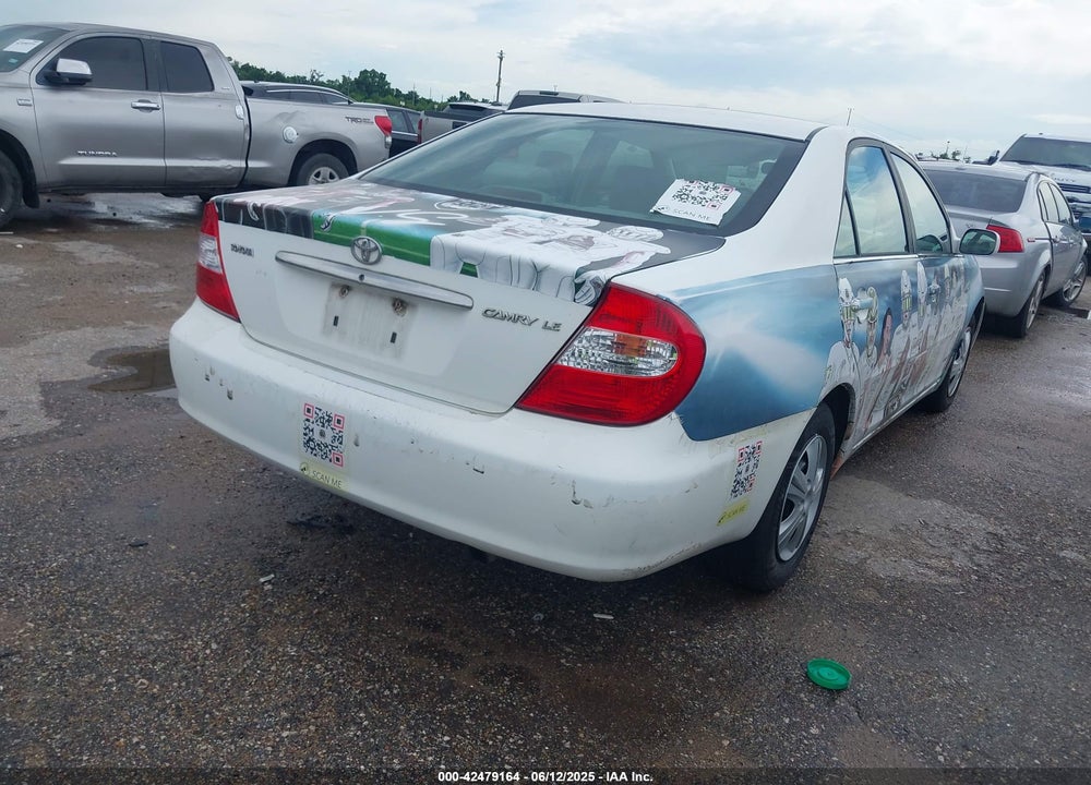 2004 TOYOTA CAMRY LE VIN: 4T1BE32K54U324355