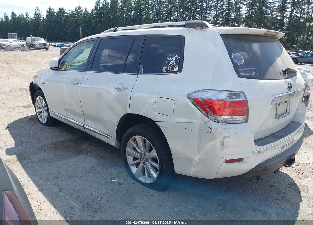2013 TOYOTA HIGHLANDER HYBRID VIN: JTEDC3EH5D2013079