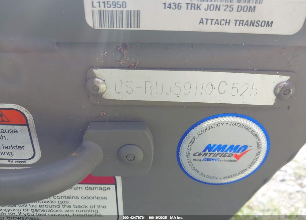 2025 TRACKER OTHER VIN: BUJ59110C525