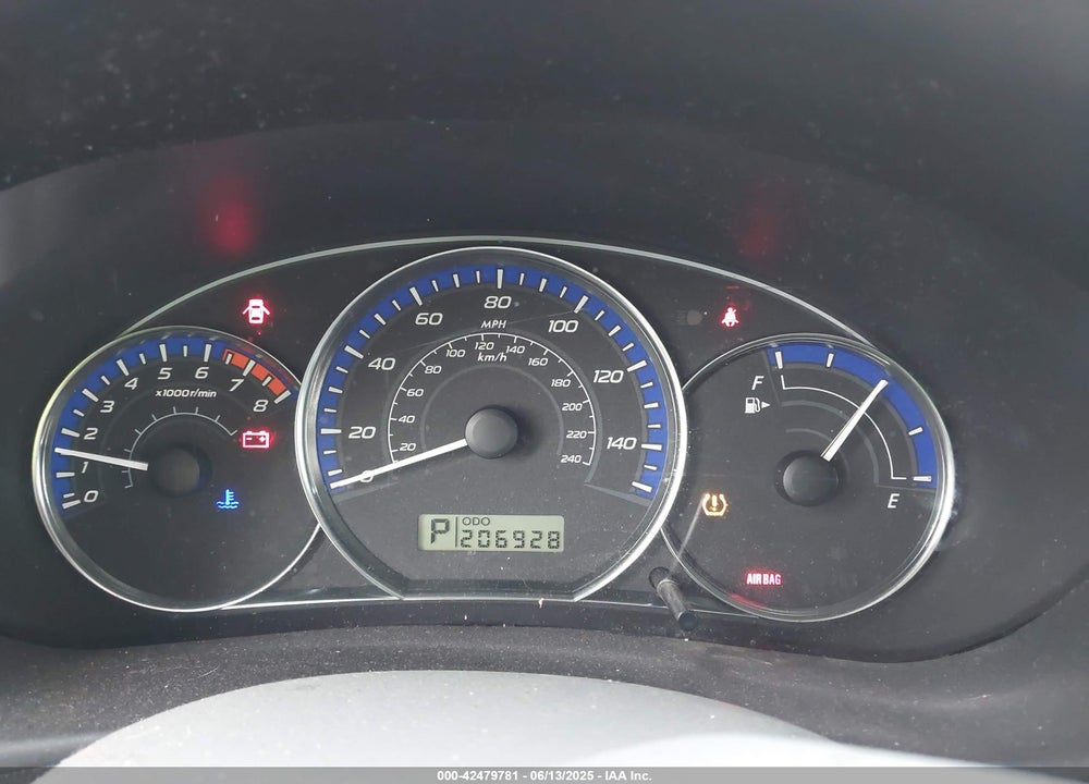 2011 SUBARU FORESTER VIN: JF2SHADC0BH742612