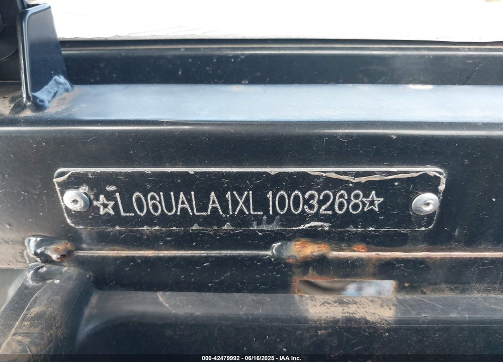2020 TAIZHOU NEBULA MODEL A VIN: L06UALA1XL1003268