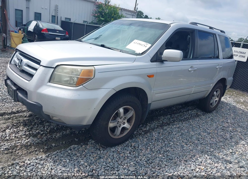 2007 HONDA PILOT VIN: 5FNYF28497B000627