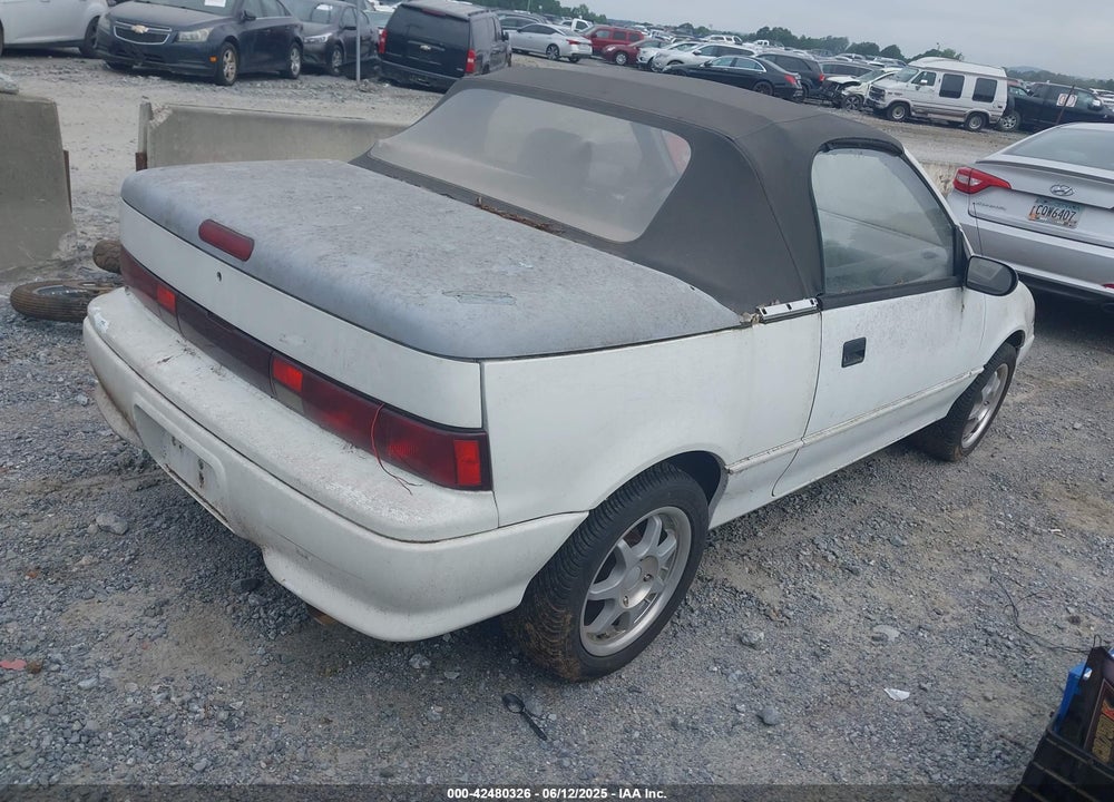 1993 GEO METRO VIN: JG1MR3363PK202587