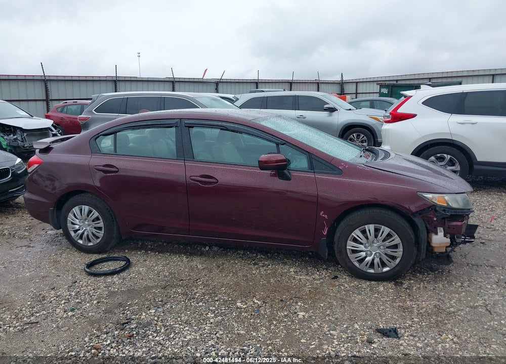 2014 HONDA CIVIC LX VIN: 19XFB2F54EE009446
