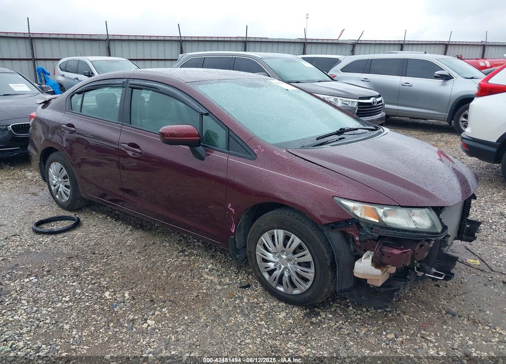 2014 HONDA CIVIC LX VIN: 19XFB2F54EE009446