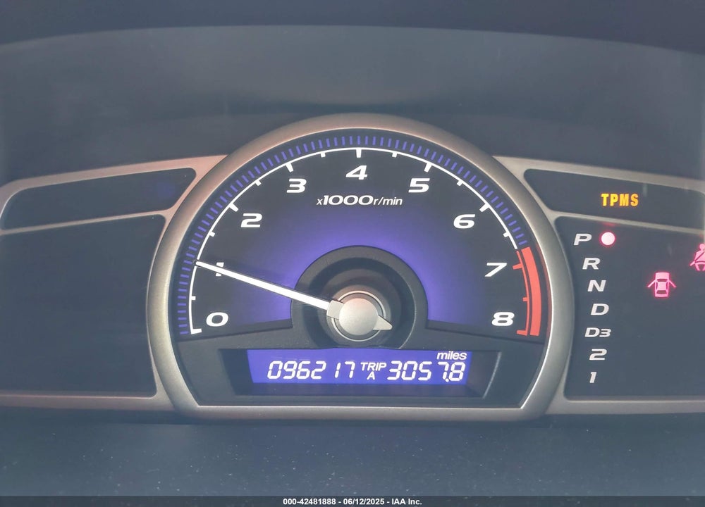 2009 HONDA CIVIC LX VIN: 1HGFA16599L006666