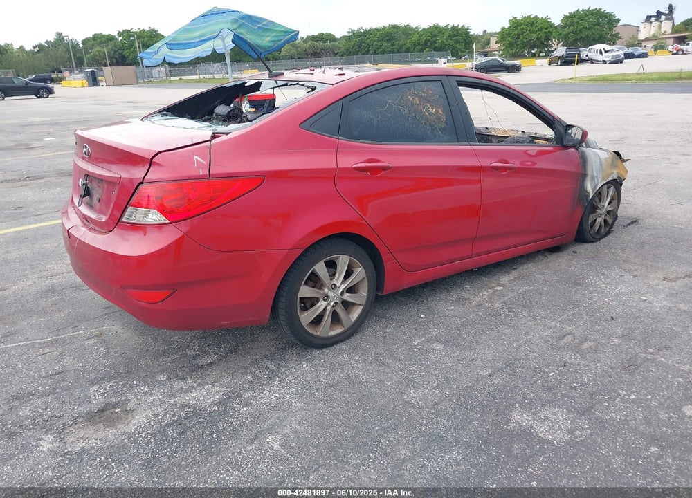 2012 HYUNDAI ACCENT GLS VIN: KMHCU4AE6CU244652