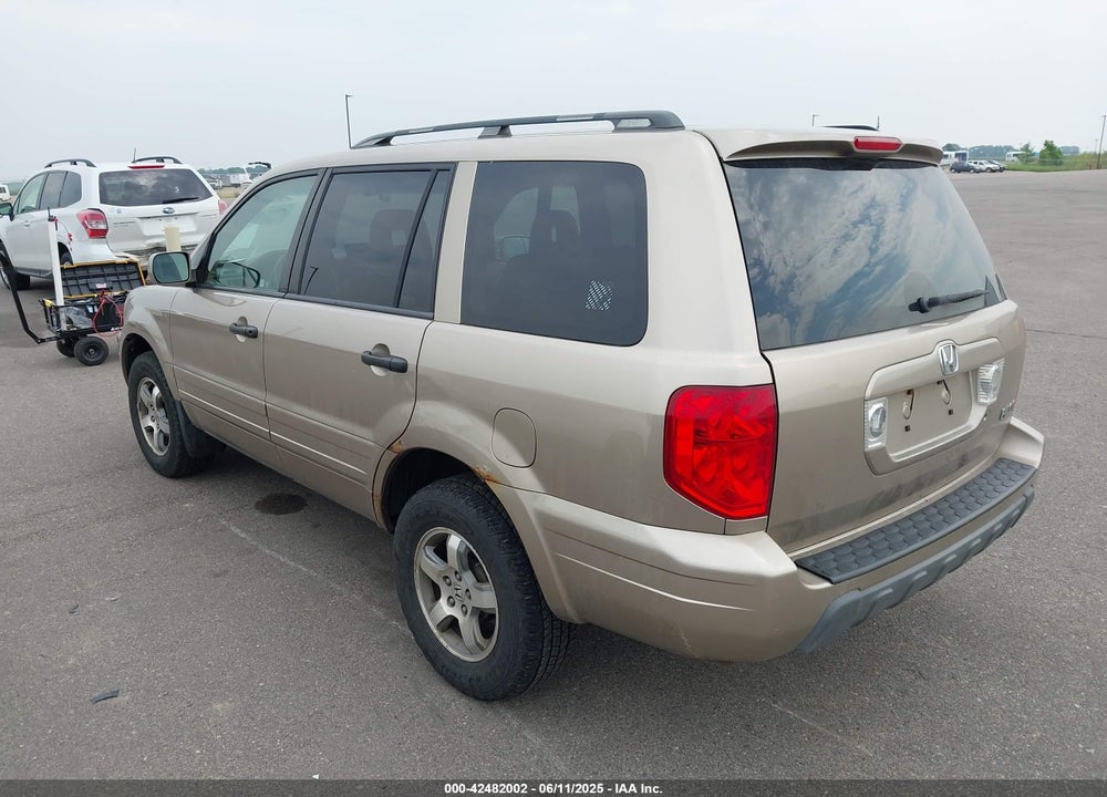2005 HONDA PILOT EX-L VIN: 5FNYF18535B053825