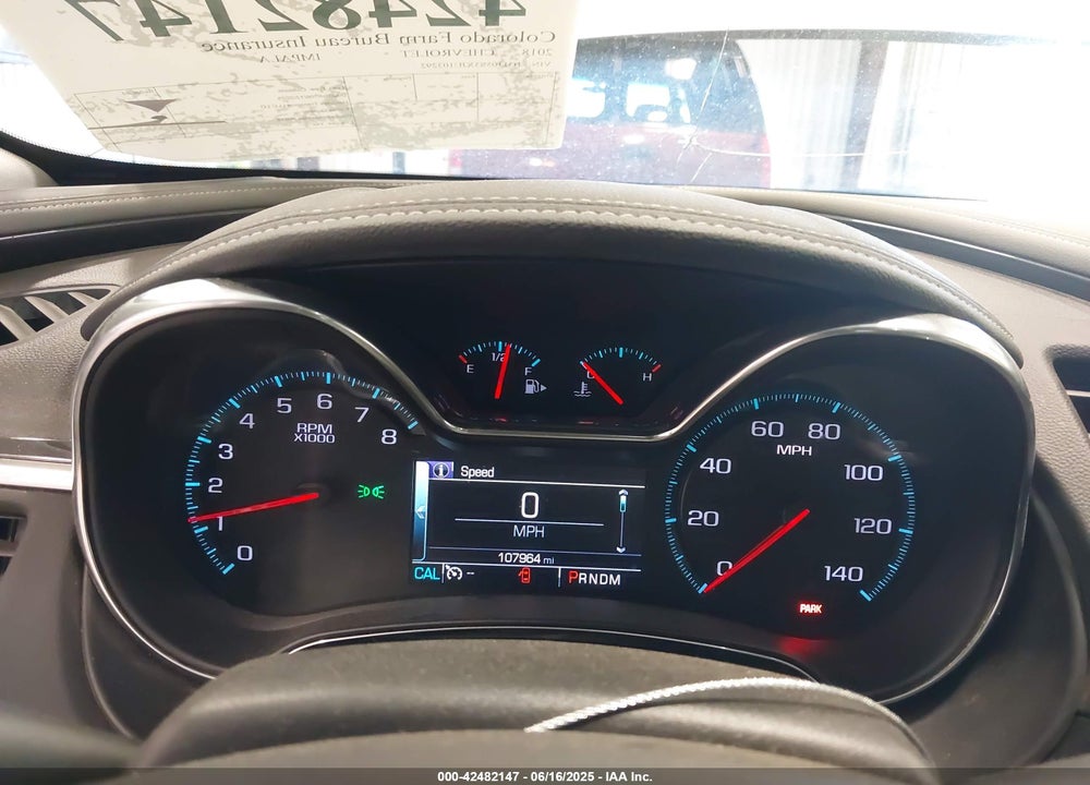 2018 CHEVROLET IMPALA VIN: 1G1105S3XJU103292