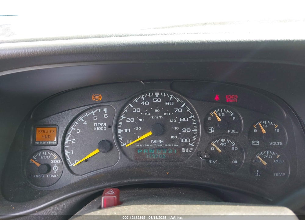 2002 CHEVROLET AVALANCHE VIN: 3GNEK13T52G195787