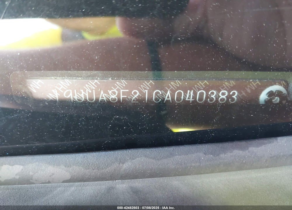 2012 ACURA TL 3.5 VIN: 19UUA8F21CA040383
