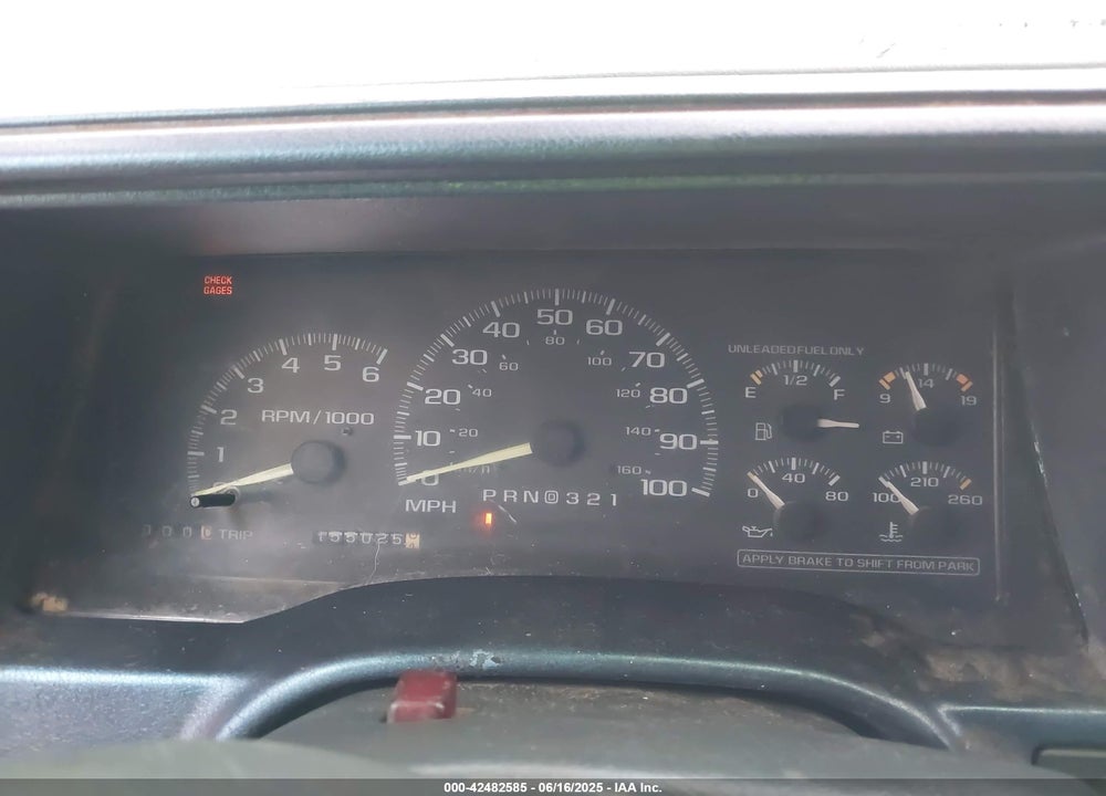 1997 CHEVROLET C3500 CHASSIS VIN: 1GBHC33J1VF045358