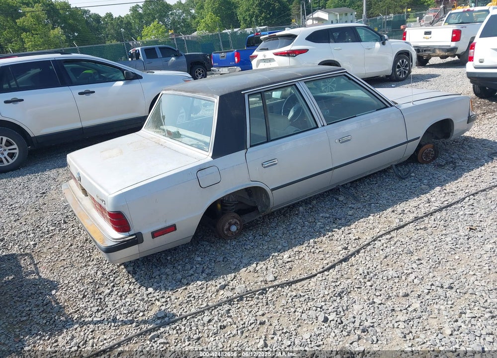 1986 DODGE ARIES VIN: 1B3BD26D4GC160119