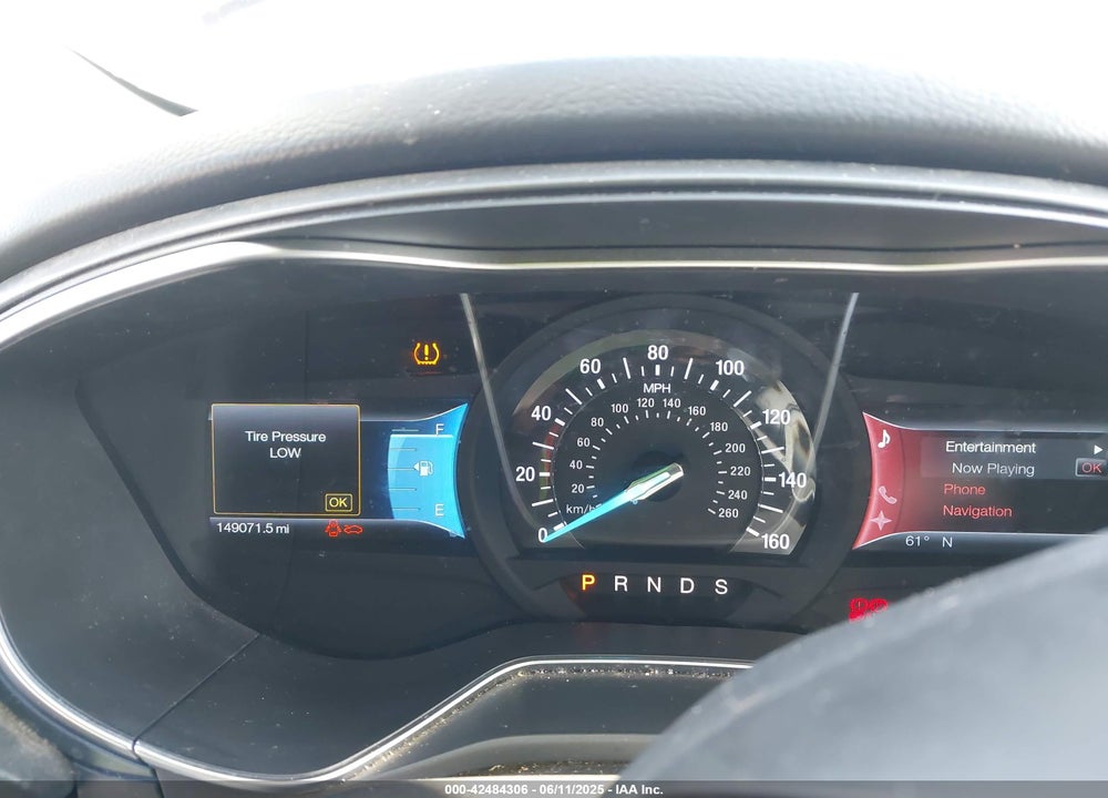 2013 FORD FUSION VIN: 3FA6P0K96DR383343