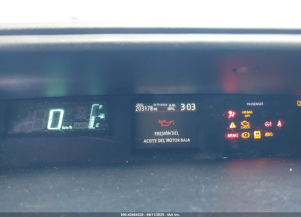 2012 TOYOTA PRIUS C VIN: JTDKDTB34C1501316