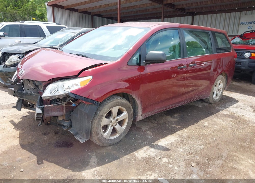 2013 TOYOTA SIENNA L V6 7 PASSENGER VIN: 5TDZK3DC3DS386228