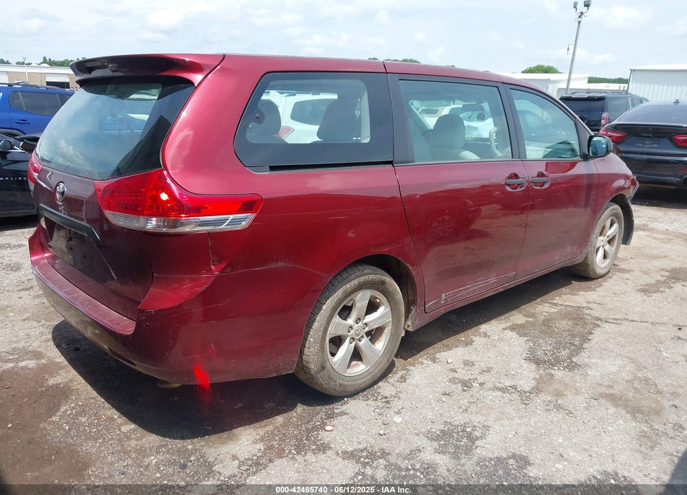 2013 TOYOTA SIENNA L V6 7 PASSENGER VIN: 5TDZK3DC3DS386228