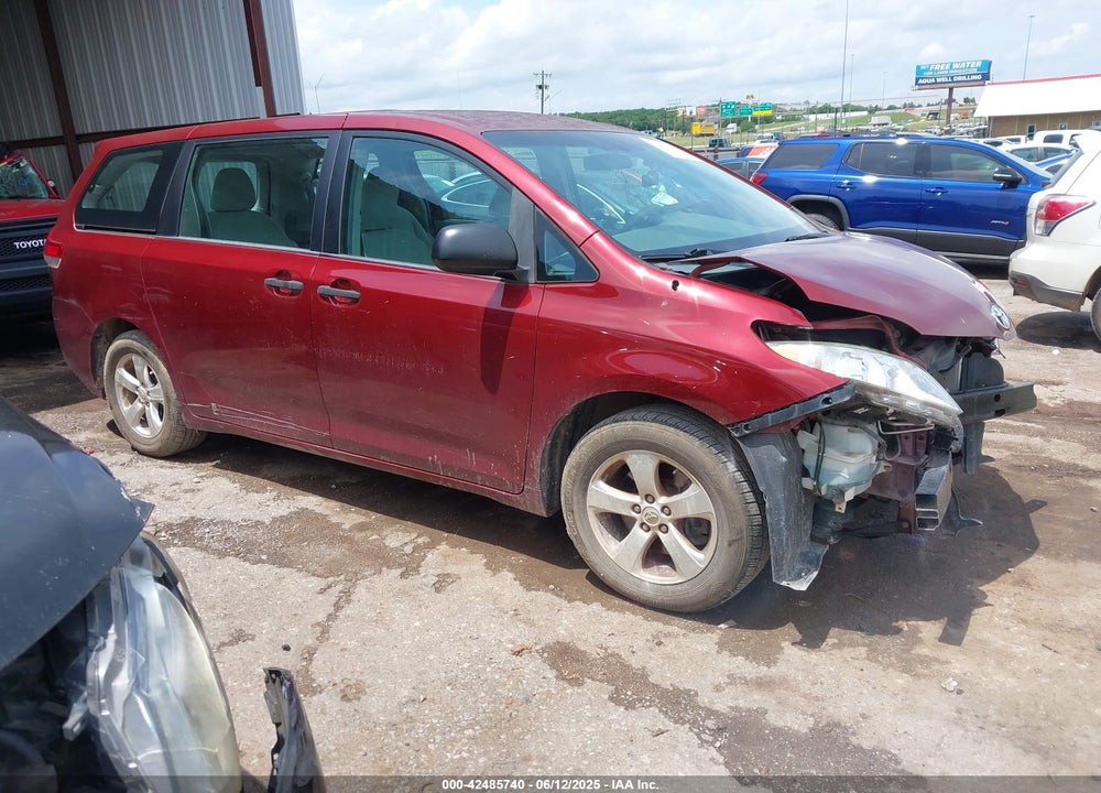 2013 TOYOTA SIENNA L V6 7 PASSENGER VIN: 5TDZK3DC3DS386228