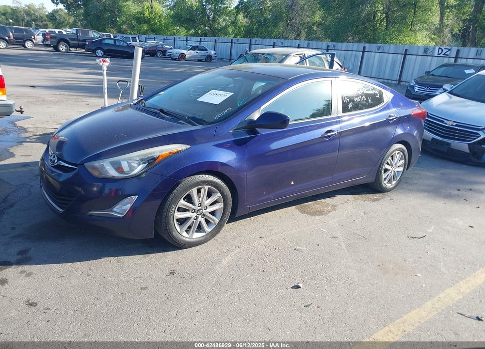 2014 HYUNDAI ELANTRA SE VIN: 5NPDH4AE7EH498705