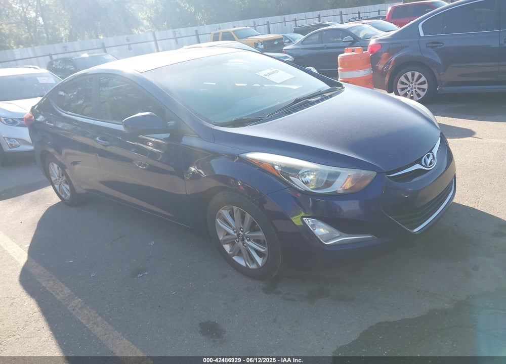 2014 HYUNDAI ELANTRA SE VIN: 5NPDH4AE7EH498705