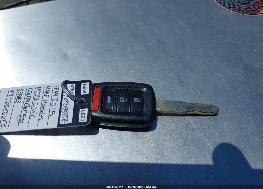 2015 HONDA CIVIC LX VIN: 19XFB2F57FE706160