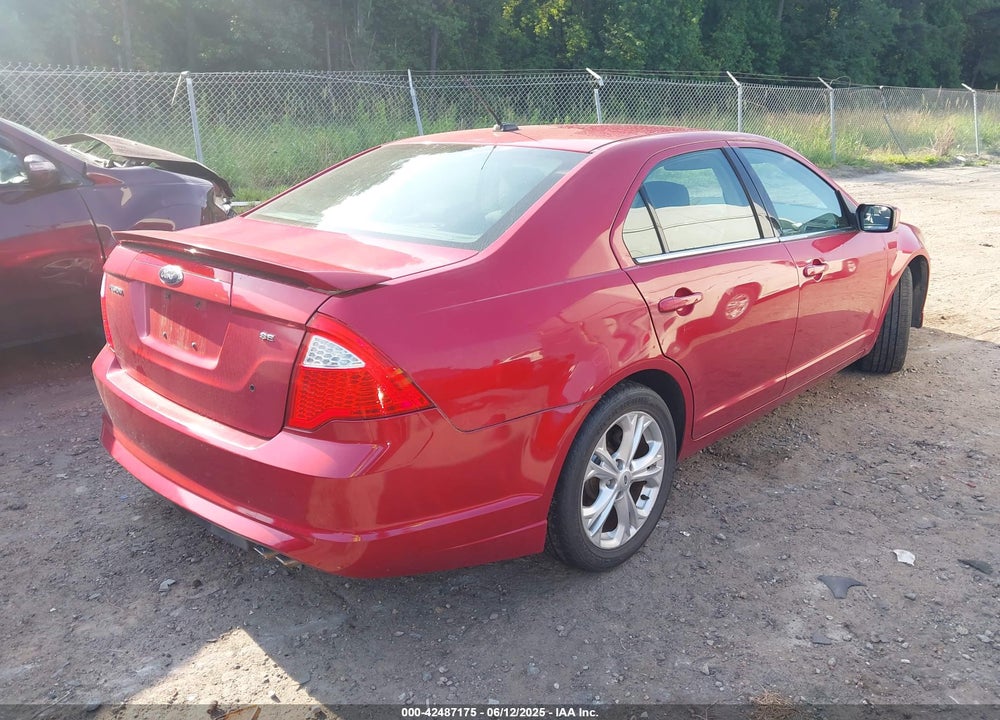 2012 FORD FUSION VIN: 3FAHP0HA0CR386683