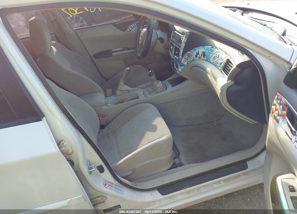 2008 SUBARU IMPREZA 2.5I VIN: JF1GH61608G836073