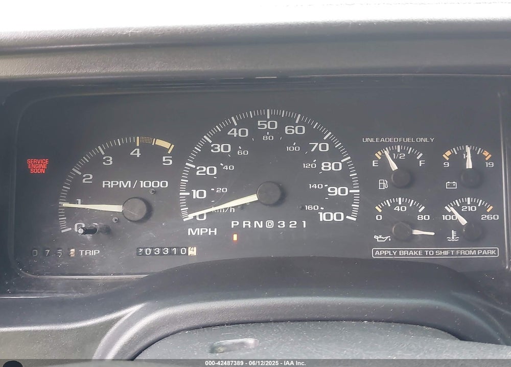 1995 CHEVROLET GMT-400 K1500 VIN: 1GCEK19K5SE119498