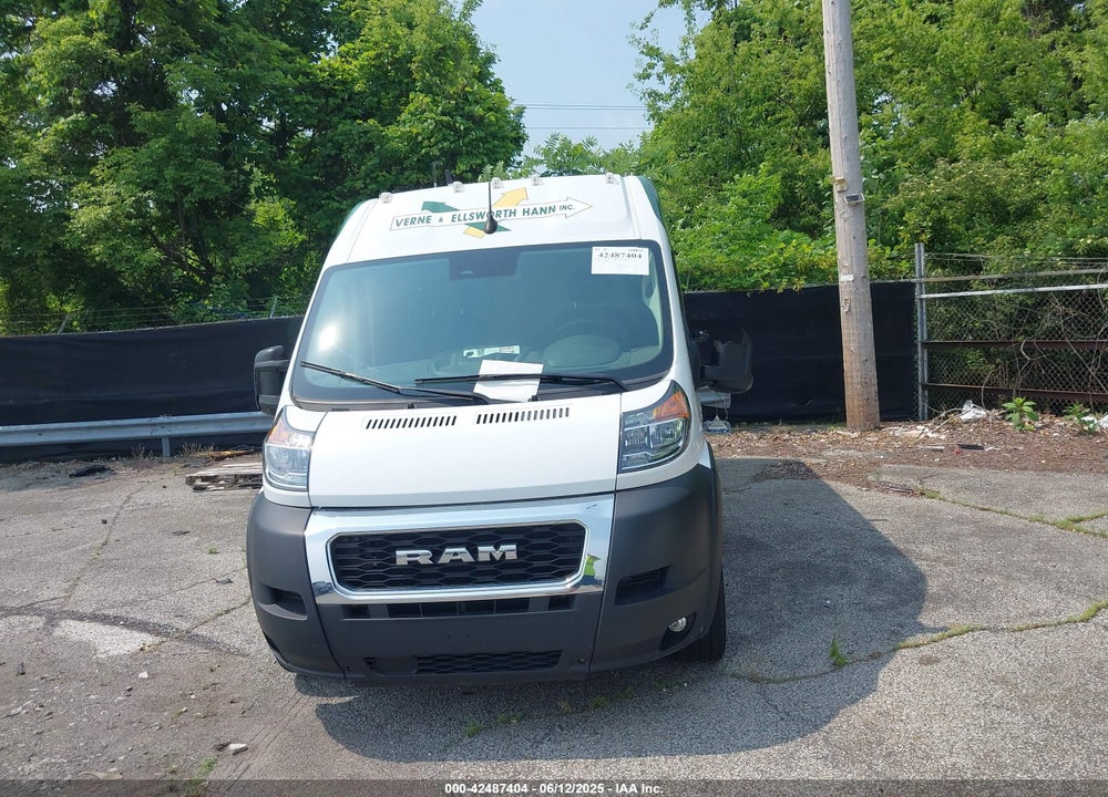 2022 RAM PROMASTER 3500 CARGO VAN HIGH ROOF 159 WB EXT VIN: 3C6MRVJG8NE101096