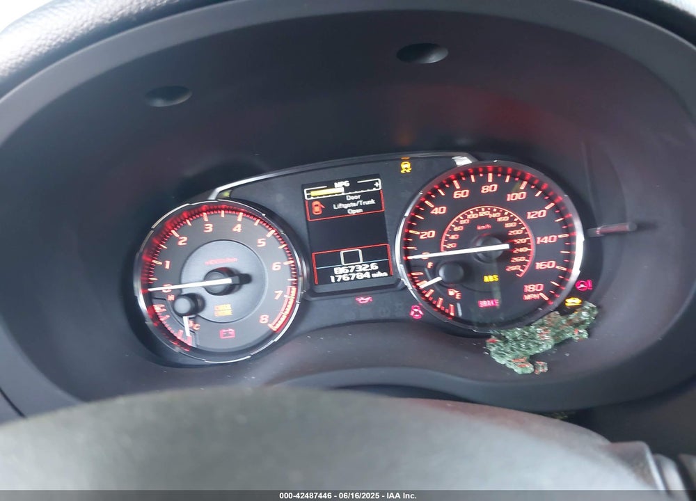 2015 SUBARU WRX PREMIUM VIN: JF1VA1D60F9808589