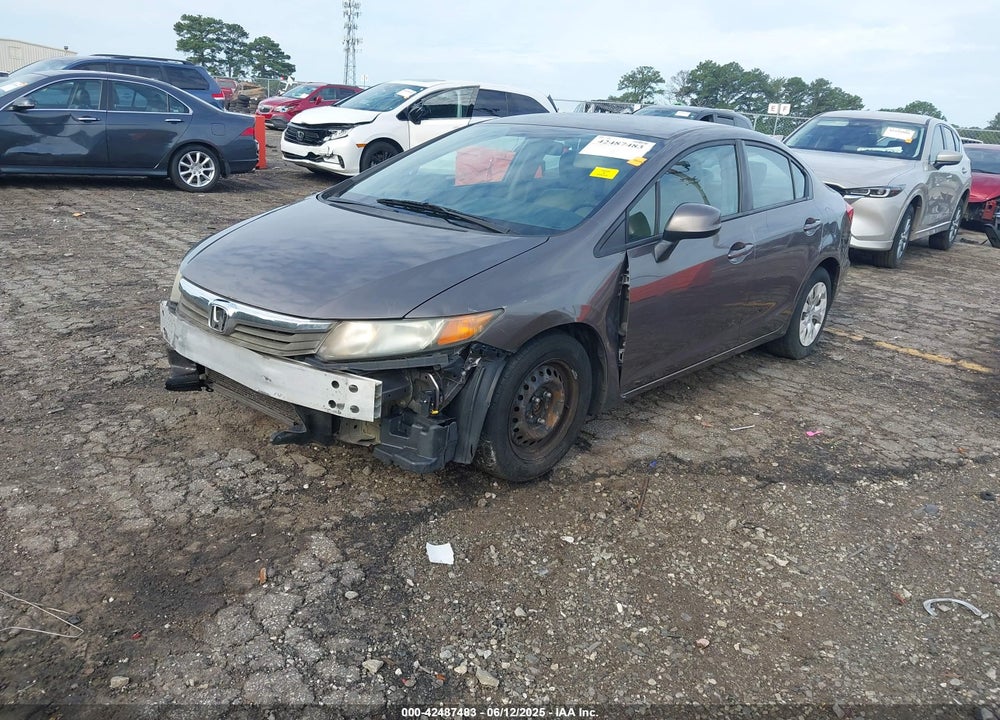 2012 HONDA CIVIC VIN: 19XFB2F55CE383433