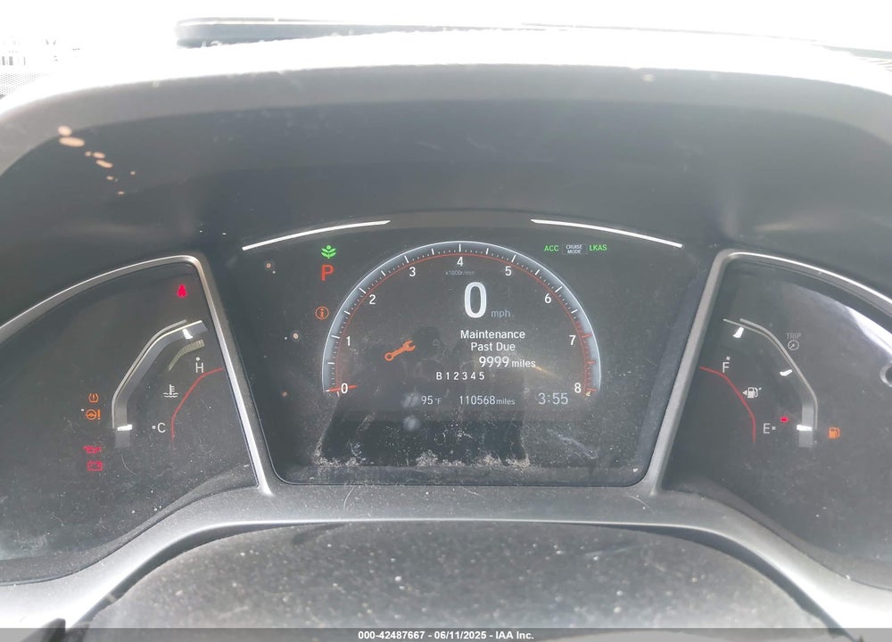 2019 HONDA CIVIC VIN: 2HGFC2F85KH590867