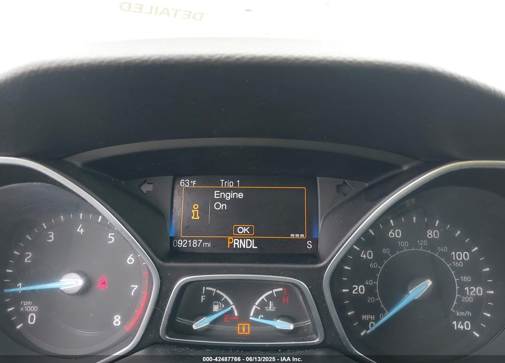 2017 FORD FOCUS VIN: 1FADP3F28HL235303