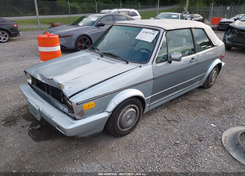 1988 VOLKSWAGEN CABRIOLET VIN: WVWCA0154JK010833