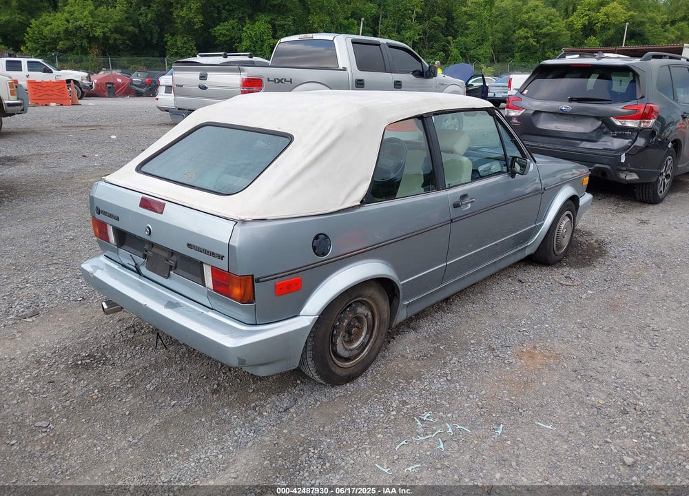 1988 VOLKSWAGEN CABRIOLET VIN: WVWCA0154JK010833