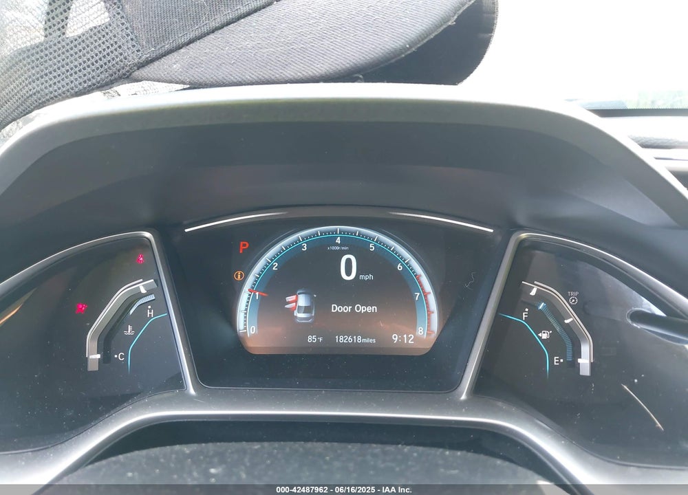 2016 HONDA CIVIC VIN: 19XFC1F30GE206834