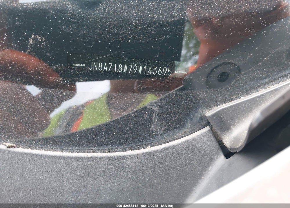 2009 NISSAN MURANO VIN: JN8AZ18W79W143695
